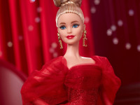 barbie jbj17 păpușă de colecție "signature ruby red! 80-a aniversare