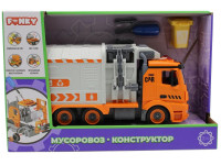 funky toys 61116 Машина мусоровоз - конструктор со звуком и светом (30см)