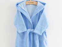 new baby 53746 Детский махровый халат "comfortally" (р. 104/110) синий