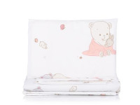 chipolino koscloset0254be lenjerie de pat pentru leagăn  (4 buc.) iepuraș