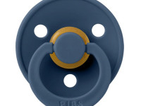 bibs Пустышка круглая латексная color m steel blue (6-18 м.)