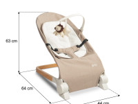 caretero-80612 Шезлонг "pine" коричневый