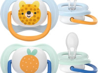 avent scf080/23 suzera din silicon ultra air (0-6 m.) 2 buc.