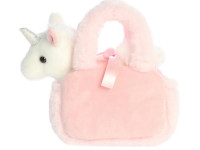 aurora fancy pals 220104j unicorn de pluș &icirc;ntr-o pungă (20 cm)