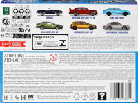 hot wheels jby79 Набор автомоделей silver "Дорогами Европы" (1:64)