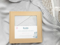 sensillo-43494 pătură din bambus cu glugă (90 x 85 cm) gri