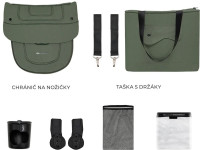 kinderkraft Коляска 2-в-1 yoxi зелёный