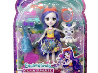 enchantimals hnv28 set de joacă “coafuri fascinante zebra zemirah”