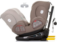 chipolino scaun auto "i-size isofix 360 peak" stkpk02403ma (40-150 cm.) macadamia