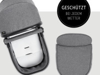 hauck carucior pentru gemeni 2in1 atlantic twin melange grey