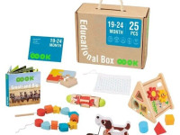 tooky toy tk753 Набор игрушек для раннего развития "Развивающая коробка" (25 предметов)