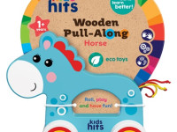 kids hits kh20/011jucărie din lemn "căluț" seria "&Icirc;mpinge și trage"