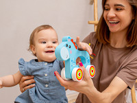 kids hits kh20/011jucărie din lemn "căluț" seria "&Icirc;mpinge și trage"