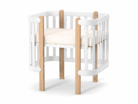 veres 05.1.1.21.06 opțiune cu saltea "patut-leagan ЛД5 monaco" (80x60 cm.) alb