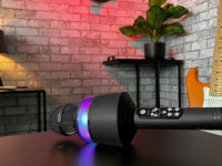 n-gear Портативный беспроводной bluetooth-микрофон для караоке "star mic" starmic100grey графитовый 