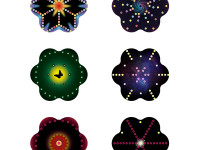 quercetti 2850 set pentru creativitate string art "mandala"