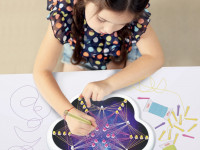 quercetti 2850 set pentru creativitate string art "mandala"