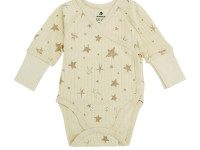 minikin 242130356-62 Набор из 3 ед. растущий "simple" (р.56-62) бежевый звёзды