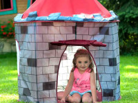 baby mix 46223 cort pentru copii "castel" gri