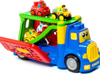 molto 19470 set de joc "camion-transportator cu o mașină" (10 blocuri)