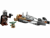 lego star wars 75436 constructor "motocicleta rapidă a lui mandalorian și grogu" (58 el.)