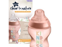 tommee tippee tt0033 biberon "closer to nature" roz (0 luni+) 260 ml.