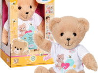 zapf creation 834435 ucărie moale "bear baby born" alb