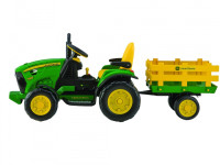 peg perego tractor cu remorca electric jd ground force
