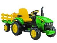 peg perego tractor cu remorca electric jd ground force