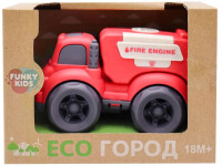 funky toys ft0278076 Пожарная машина eco (10 см) красная