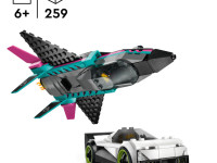lego city 60489 constructor "avion contra mașină" (259 el.)