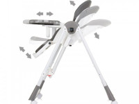 chipolino scaun și leagăn pentru copii 2 &icirc;n 1 "milk shake" sthms02401as ash gray