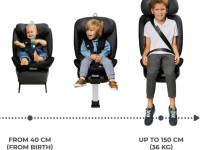 kinderkraft Автокресло i-360 i-size гр. 0/1/2/3 (40-150 см.) серый