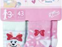 zapf creation 831755 set de ciorapi baby born (2 perechi) în sort.