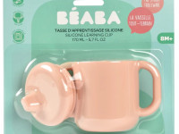 beaba 5783 cana din silicon 170 ml. (8 luni+) roz