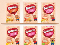 Винни terci cu lapte  5 cereale cu mere si zmeura (6m +) 200 gr.