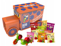 bob snail cutie de craciun "train express" cu jucarie si autocolante (107 g.) in sort.