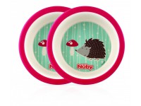 nuby id5501 set de farfurii bio (2 buc.) in sort.