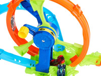 hot wheels jbx65 set de joacă "rapid launch & loop"