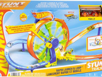 hot wheels jbx65 set de joacă "rapid launch & loop"