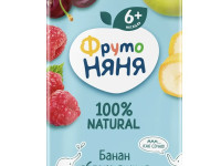 ФрутоНяня Нектар банан-яблоко-вишня-малина 200 мл. (6 м+)