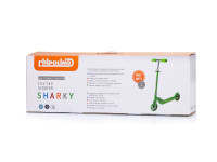 chipolino Самокат "sharky" (6+) dssha0232gr green