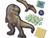 ses creative 25129s set de autocolante strălucitoare "mega glowing t-rex"