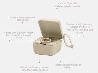 bibs container pentru depozitarea si sterilizarea suzetelor pacifier box sage
