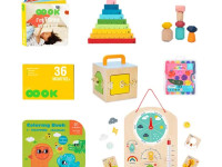 tooky toy tk755 Набор игрушек для раннего развития "Развивающая коробка" (40 предметов)