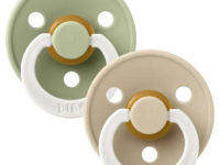 bibs suzeta rotunda din latex color l glow vanila & sage (18-36 luni) 2 buc.