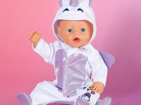 zapf creation 838266 salopetă baby born "unicorn" (43 cm)