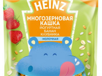 heinz Любопышки Каша многозерновая-йогурт-банан-клубника (12+) 200 гр.
