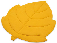 new baby 53876 Игровой коврик из муслина "Лист" горчичный