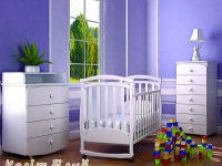 veres 06.3.1.1.06 patuț pentru copii "Верес ЛД6" (alb)